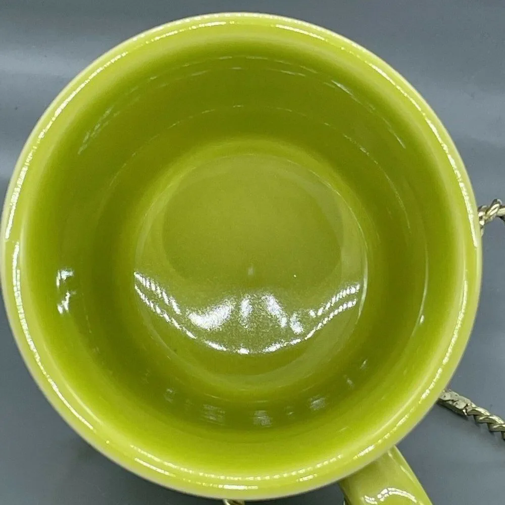 Fiesta HLC Fiestaware Cup Mug Tom & Jerry O Ring Handle Lemongrass Lime Green - Picture 6 of 11
